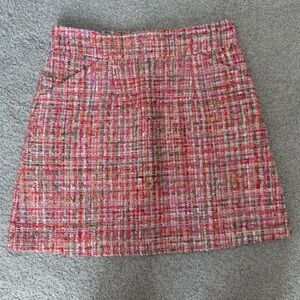 SEQUINS TWEED BUD MINI SKIRT IN PINK Size Small NWOT